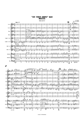 Book cover for Mozart: Motet "Ave Verum Corpus" K618 - wind dectet