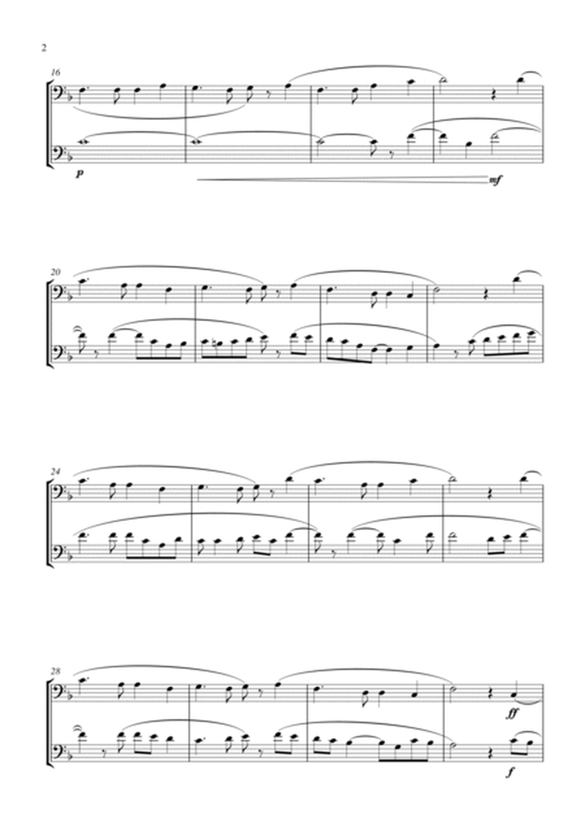 Auld Lang Syne (for trombone duet, suitable for grades 2-6) image number null