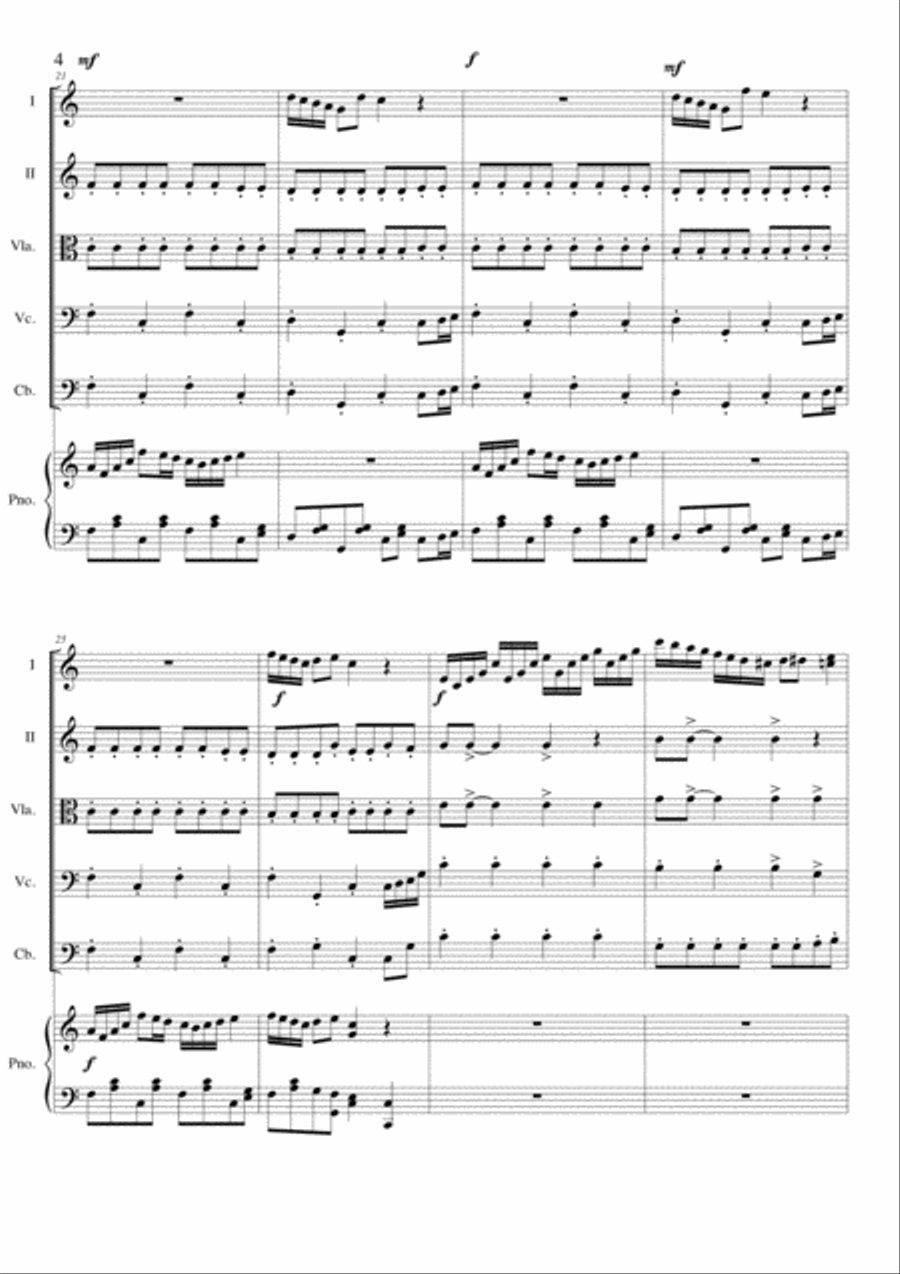 One Day In September - Piano & Orchestra - Lucian Opris Concert Band scores gallery preview page 4