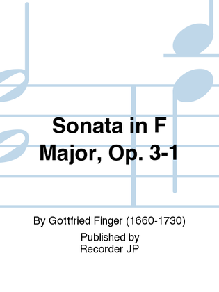 Sonata in F Major, Op. 3-1