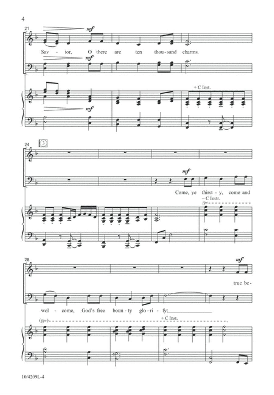 Arise and Come to Jesus Arise and Come to Jesus 4-Part scores gallery preview page 4