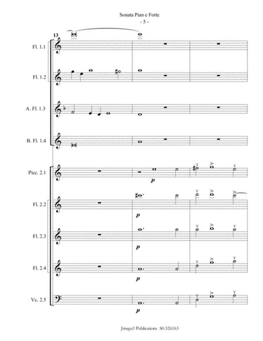 Gabrieli: Sonata Pian e Forte Ch. 175 for Flute Choir image number null