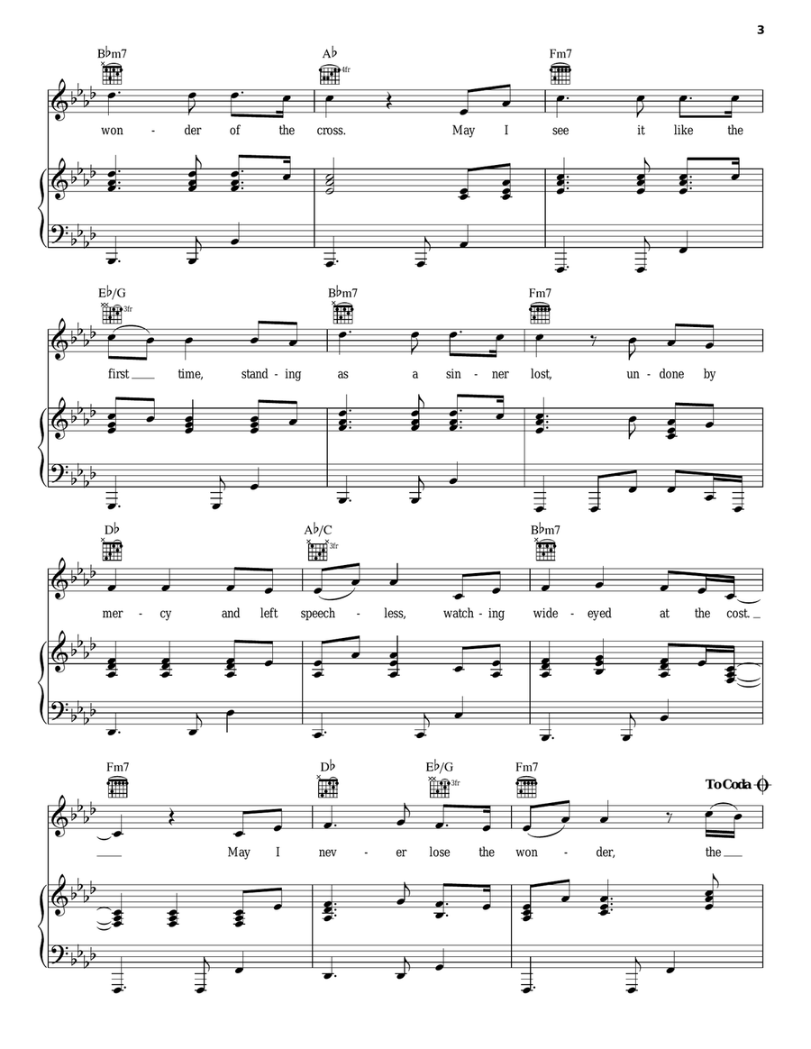The Wonder Of The Cross Acoustic Guitar scores gallery preview page 3