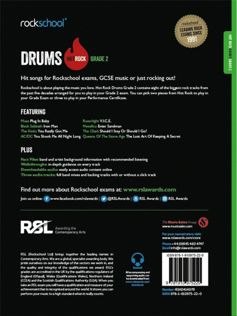 Rockschool: Hot Rock Drums - Grade 2 Drums scores gallery preview page 2