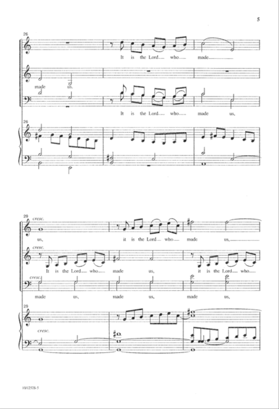 Psalm 100 4-Part scores gallery preview page 6