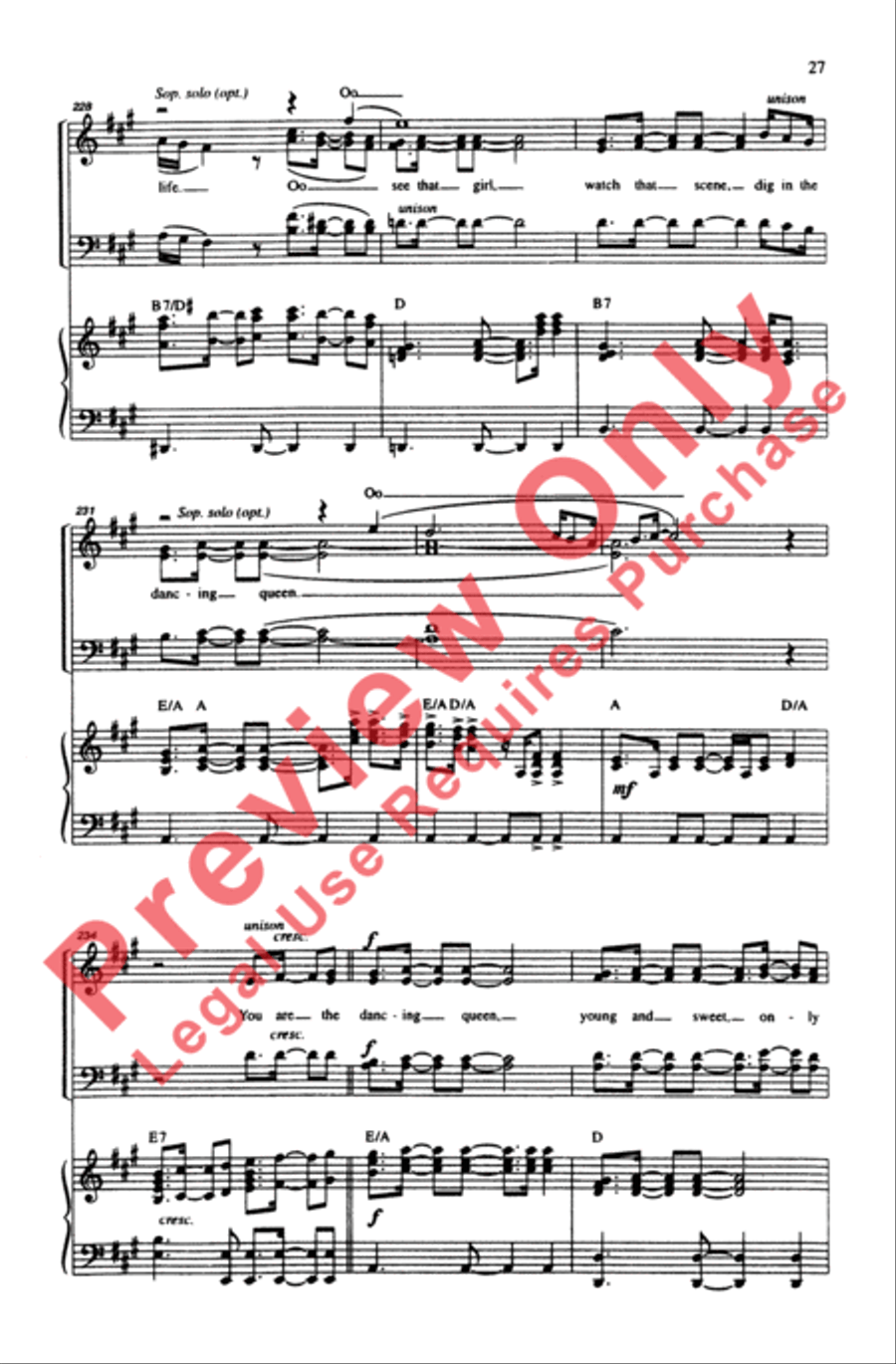 ABBA Forever! 4-Part scores gallery preview page 27