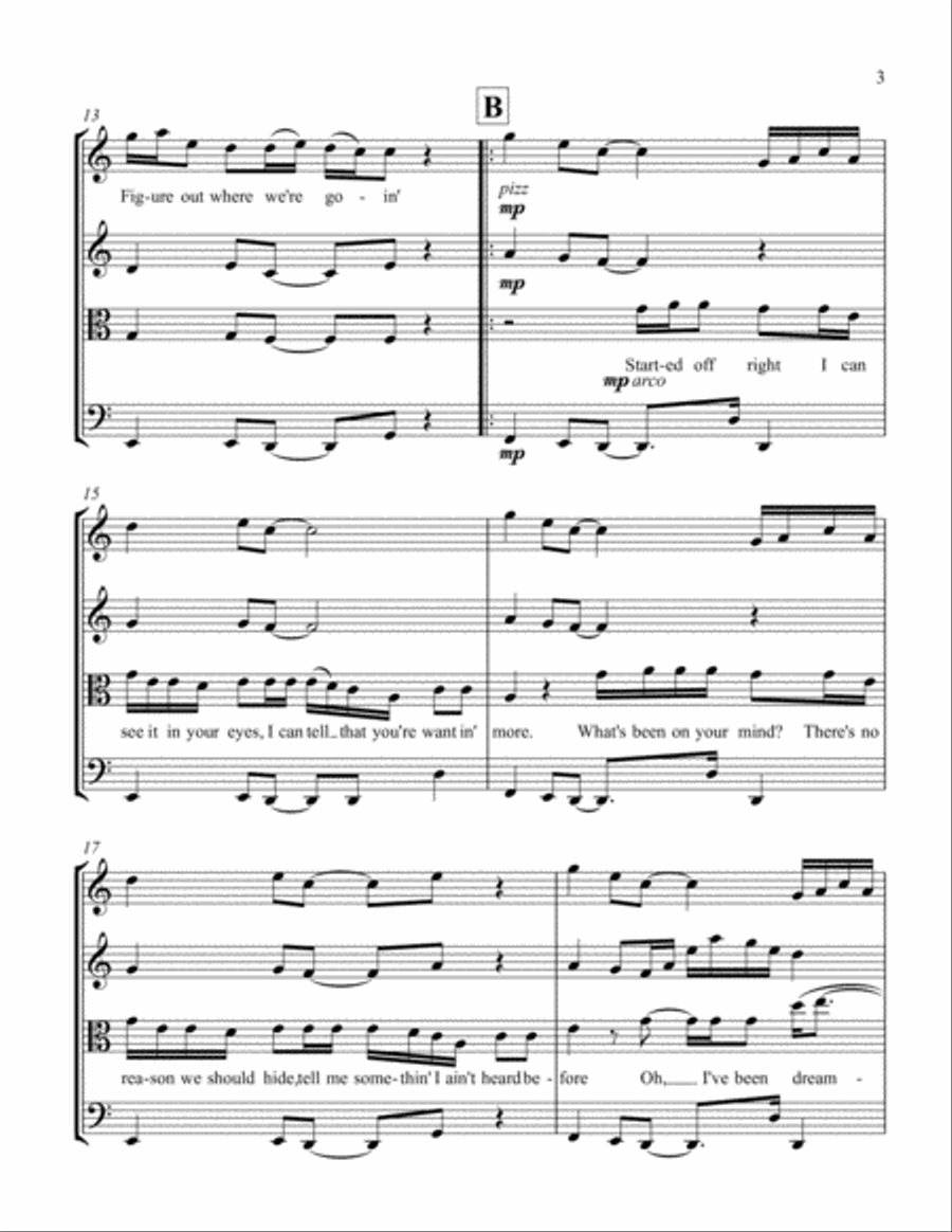 Talk String Quartet scores gallery preview page 3
