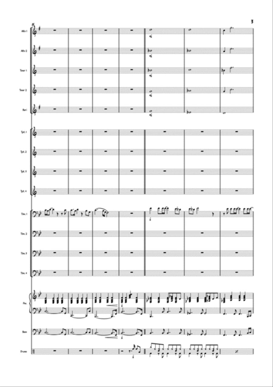 Moon Over Wichita Jazz Ensemble scores gallery preview page 4