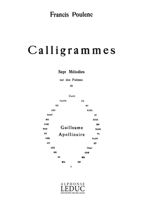 Book cover for Calligrammes, 7 Mélodies