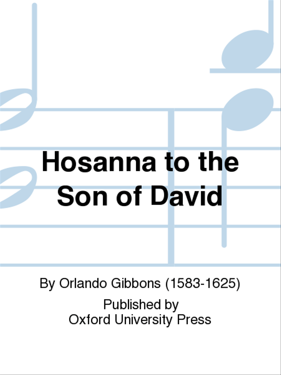 Hosanna to the Son of David 4-Part scores gallery preview page 1