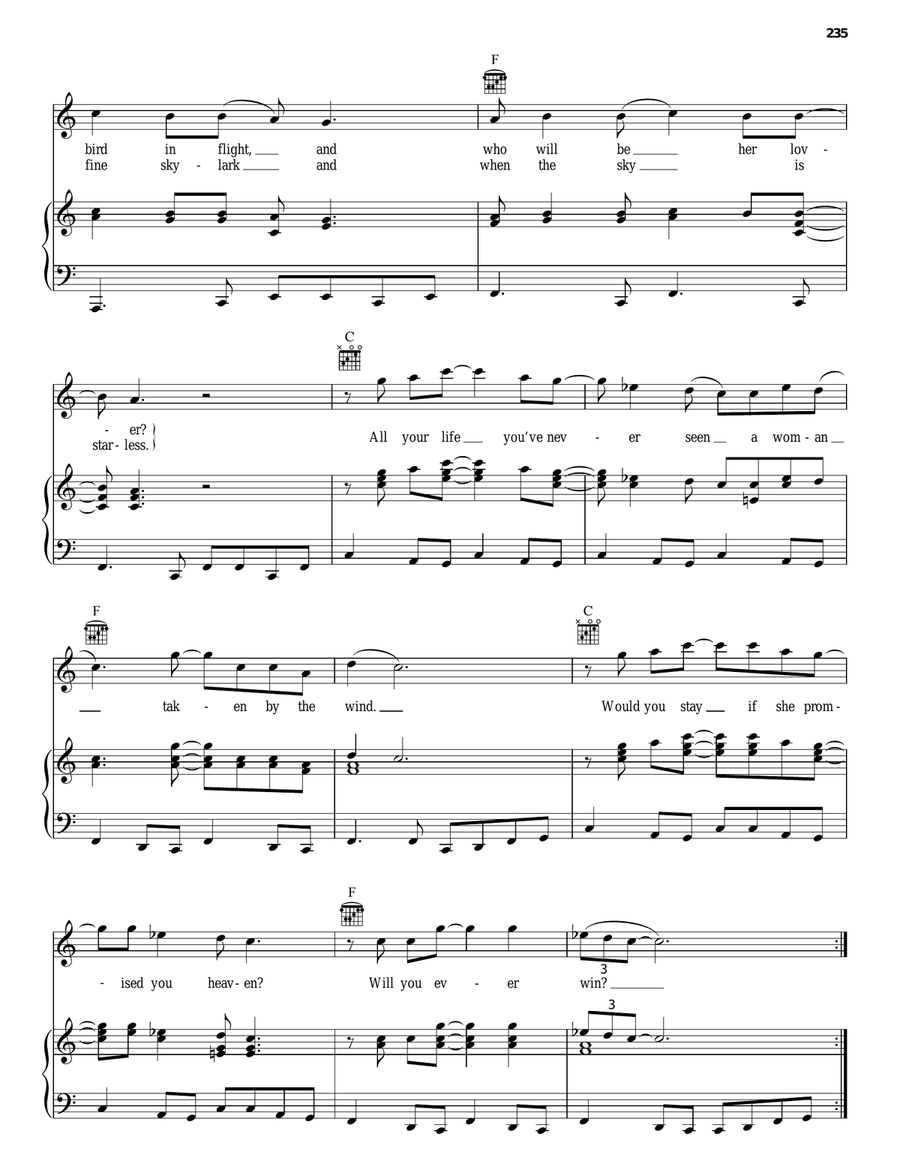 Rhiannon Rhiannon Piano, Vocal, Guitar scores gallery preview page 2
