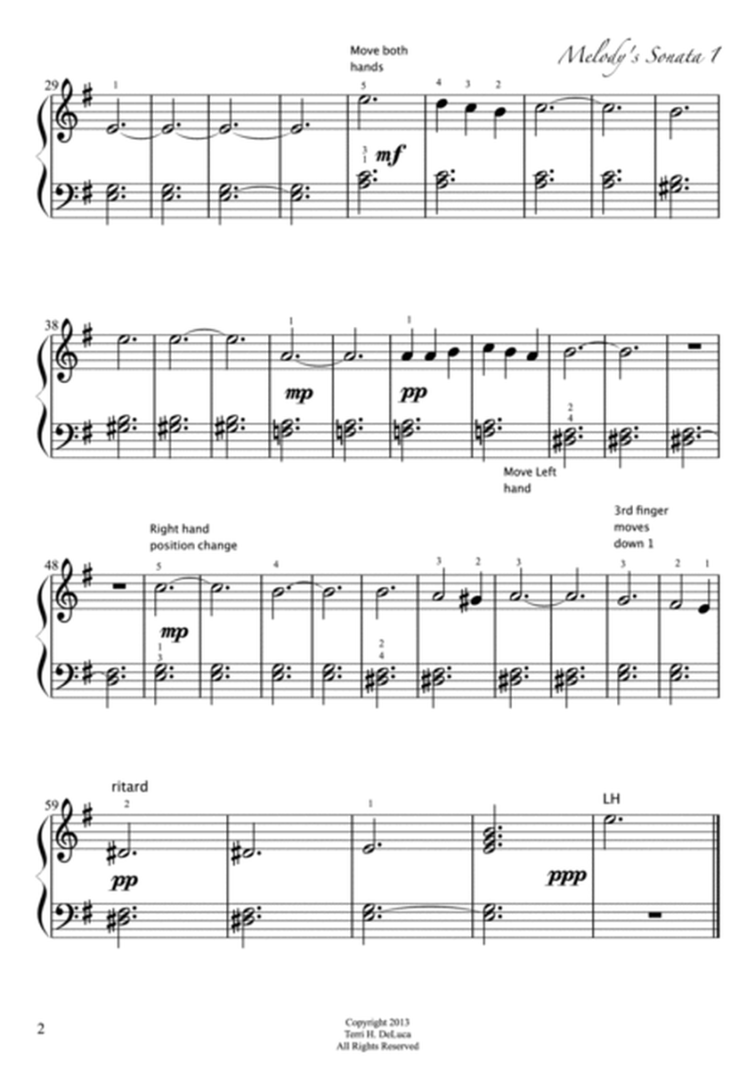 Melody's Sonata Levels 1,2,3 image number null