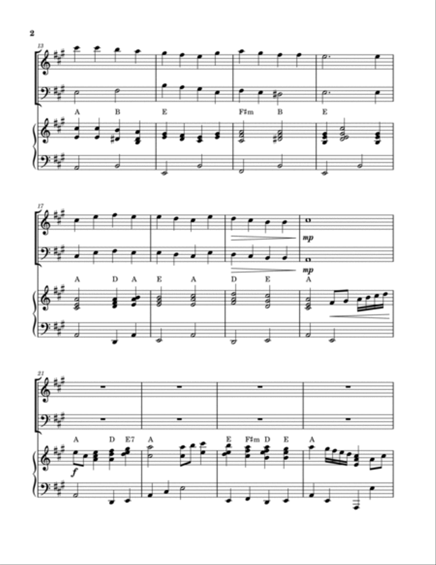 All Glory, Laud and Honor (Violin and Cello Duet with Piano) Piano Trio scores gallery preview page 2