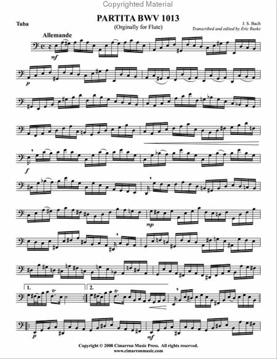 Partita Tuba scores gallery preview page 2