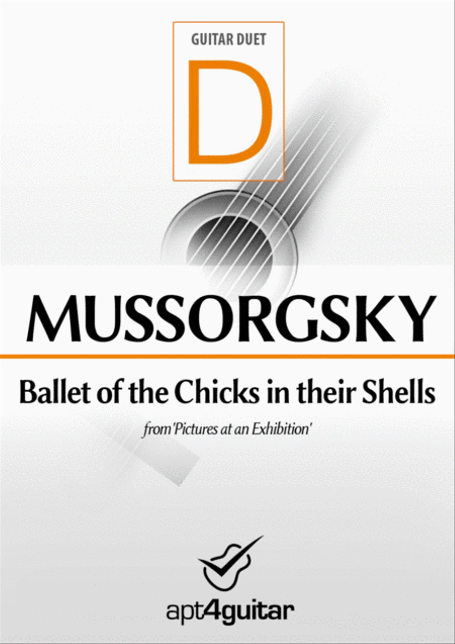 Ballet of the Chicks in their Shells Classical Guitar scores gallery preview page 1