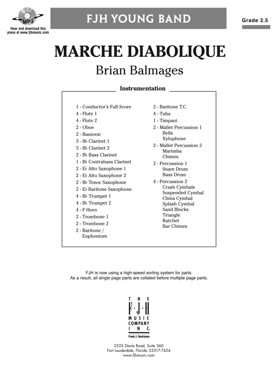 Marche Diabolique: Score Concert Band scores gallery preview page 1