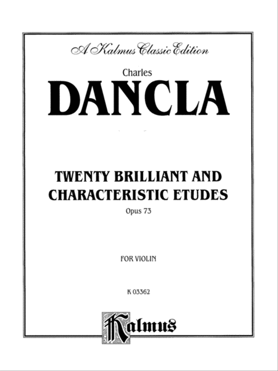 Twenty Brilliant and Characteristic Etudes, Op. 73 Violin Solo scores gallery preview page 2