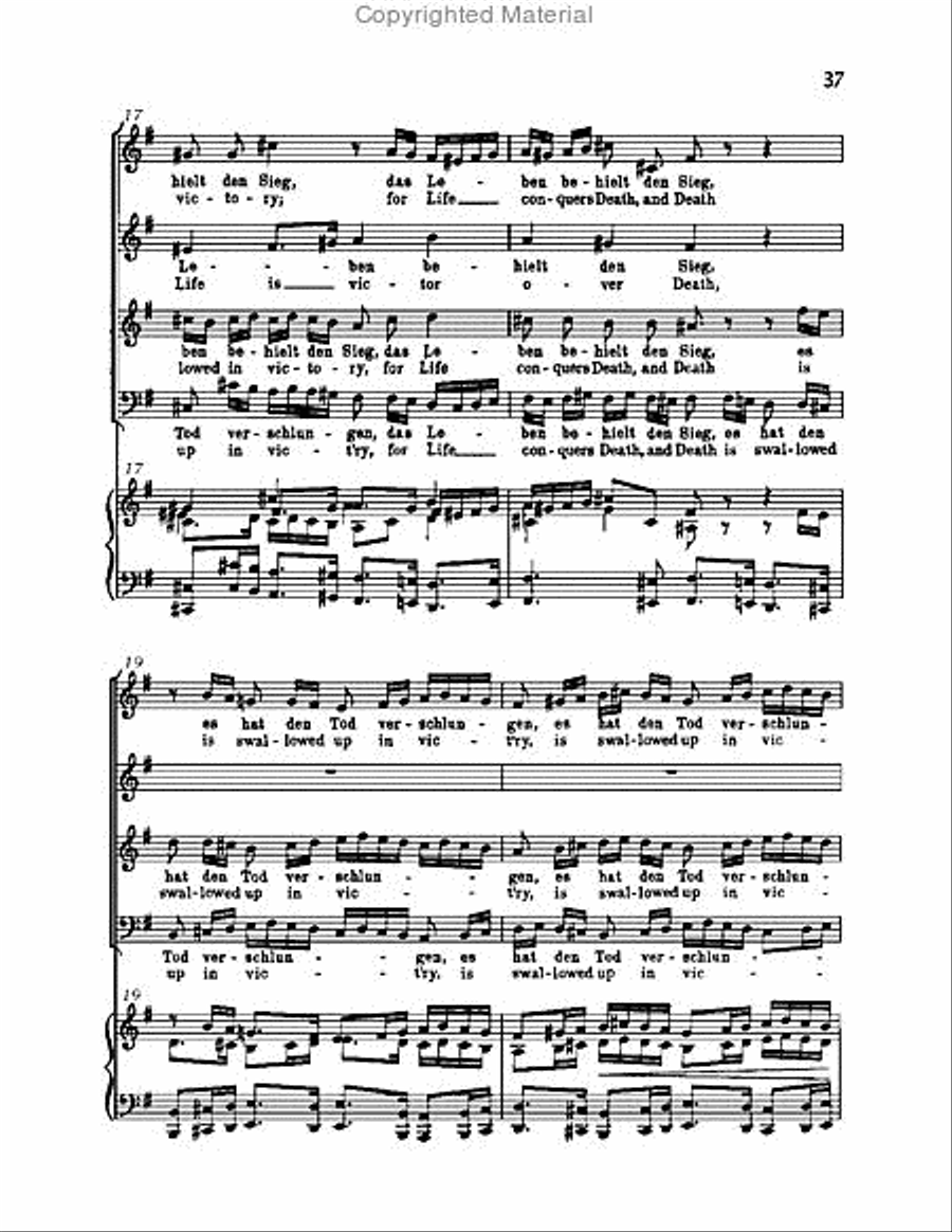 Christ lag in Todsbanden, BWV 4 Choir scores gallery preview page 37