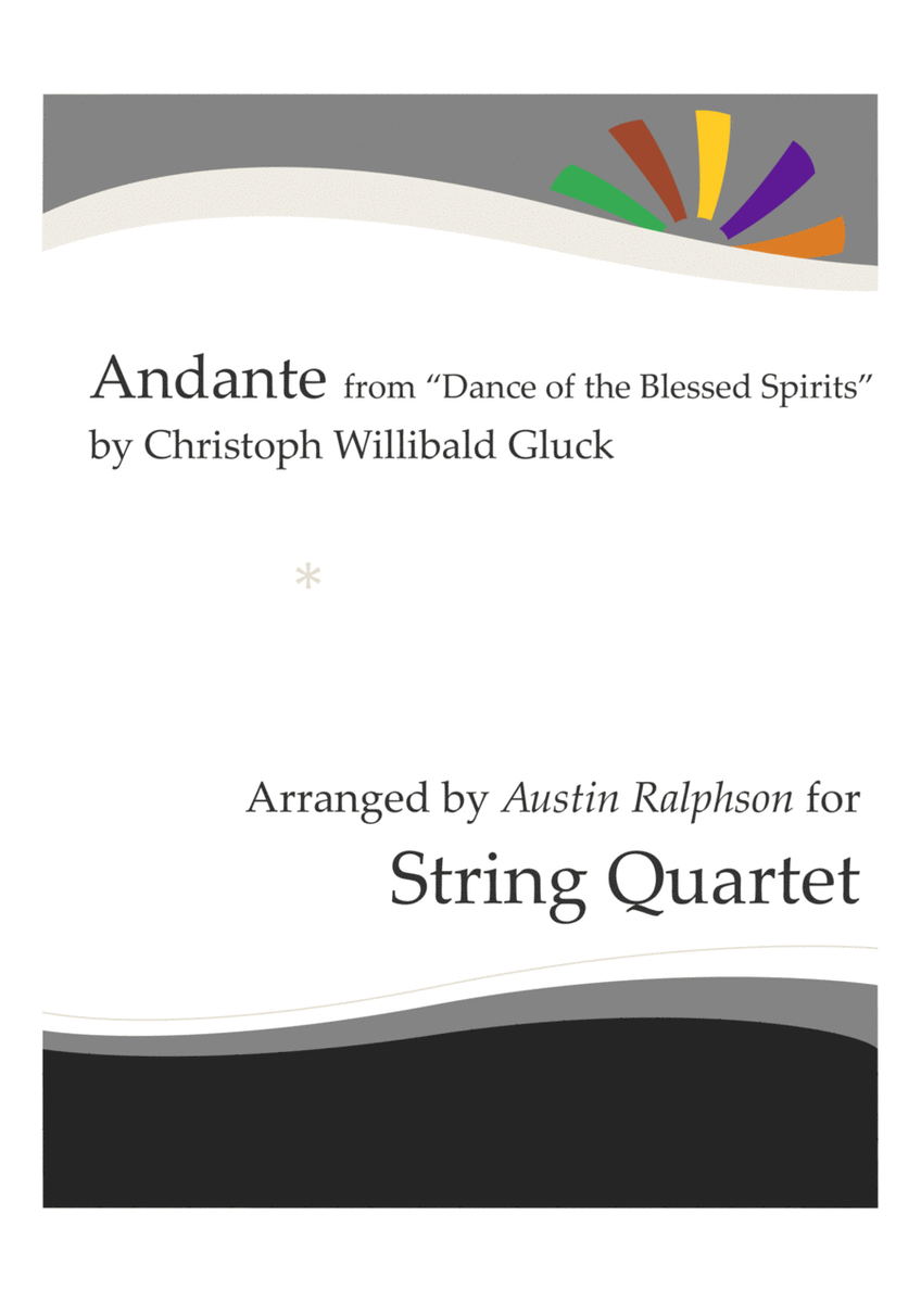 Andante from “Dance of the Blessed Spirits” - string quartet image number null