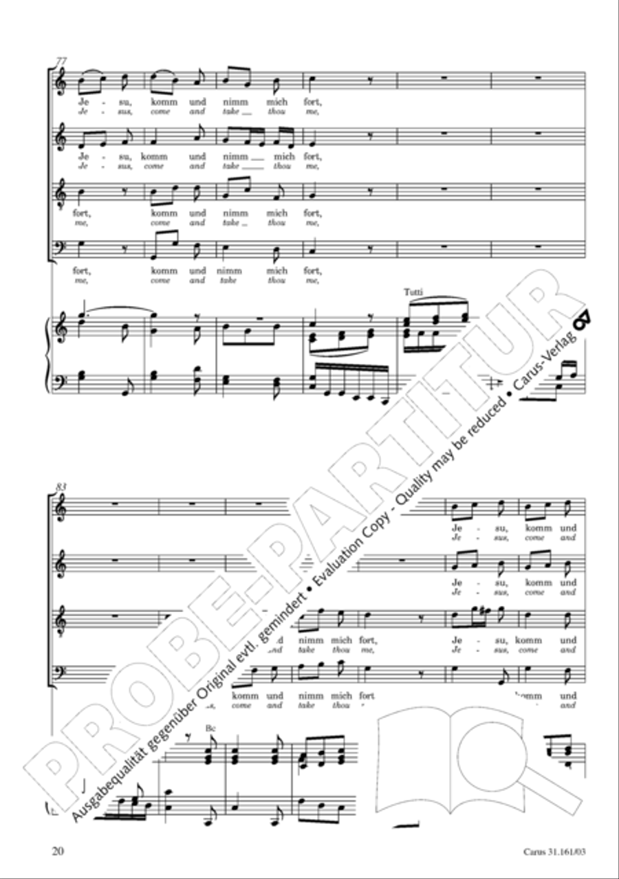 Komm, du susse Todesstunde 4-Part scores gallery preview page 21