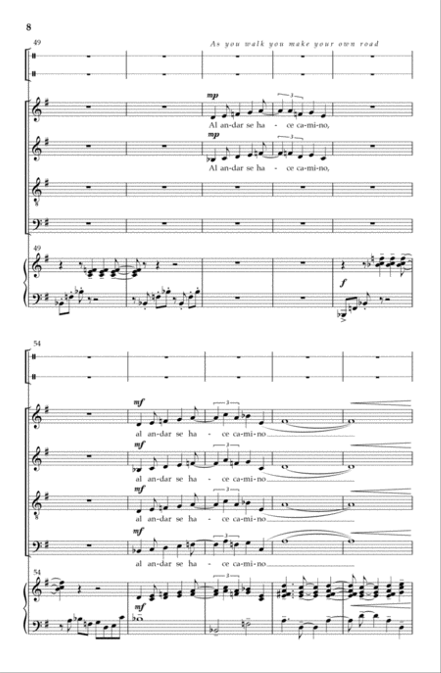 Caminante Caminante 4-Part scores gallery preview page 7