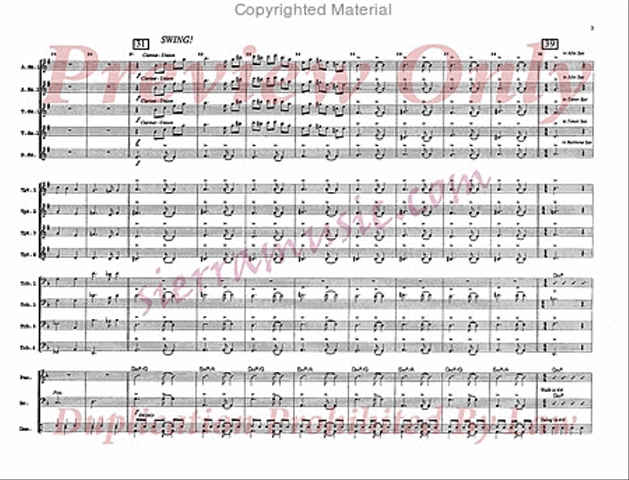 Greensleeves Big Band scores gallery preview page 4