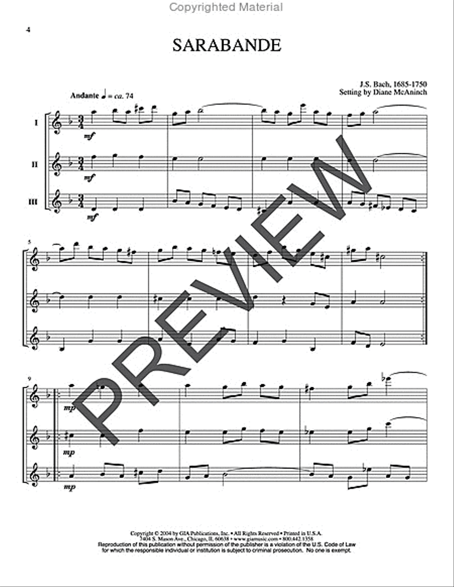 Four Meditations for Woodwind Trio Woodwind Trio scores gallery preview page 5