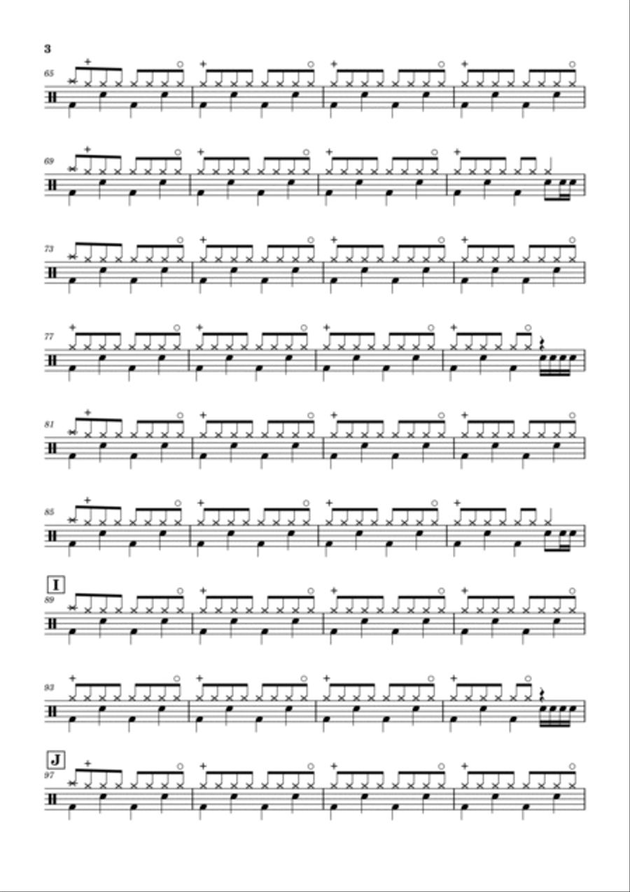 Get Down Tonight Drum Set scores gallery preview page 3