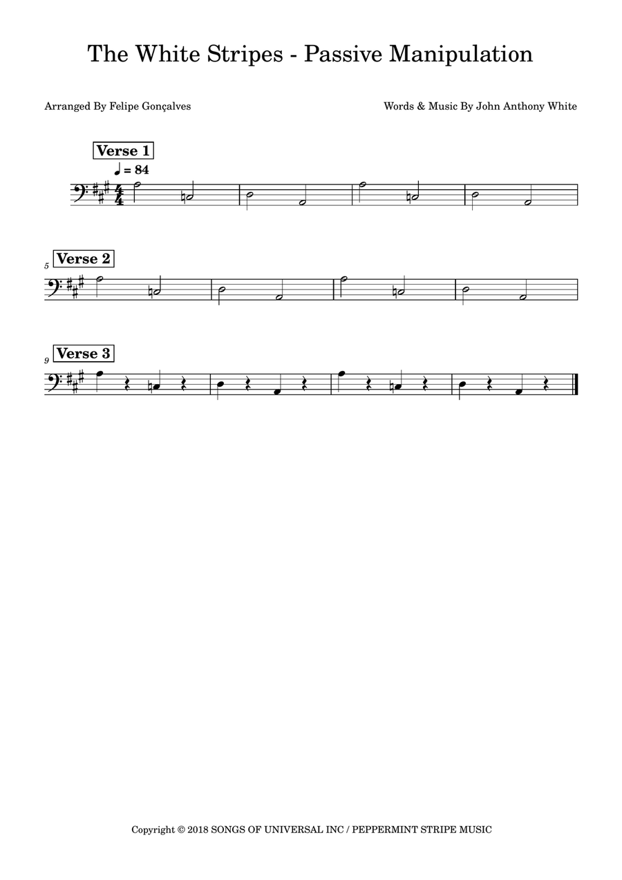 Passive Manipulation Double Bass scores gallery preview page 1