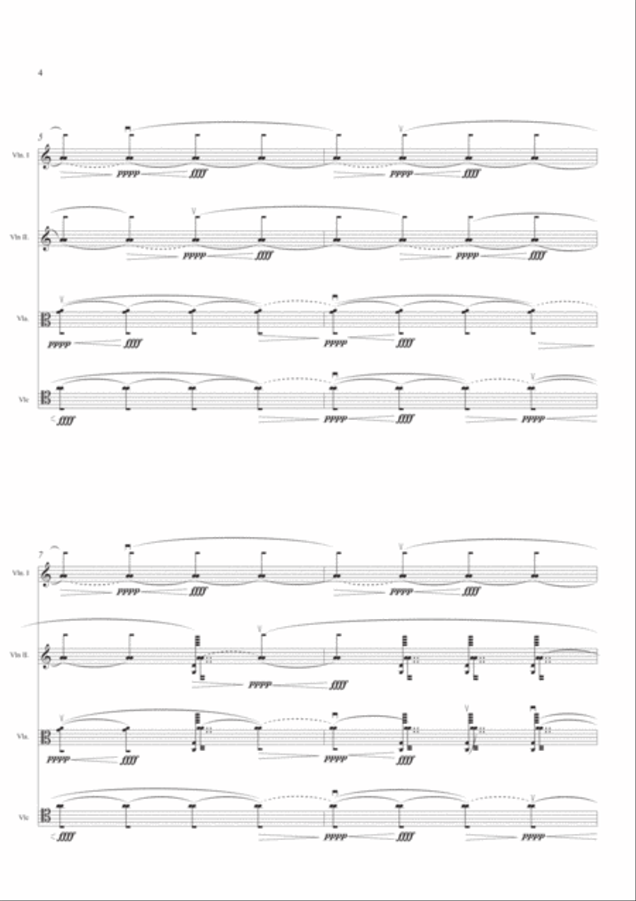 GABRIELE MANCA: Canto VI GABRIELE MANCA: Canto VI String Quartet scores gallery preview page 6