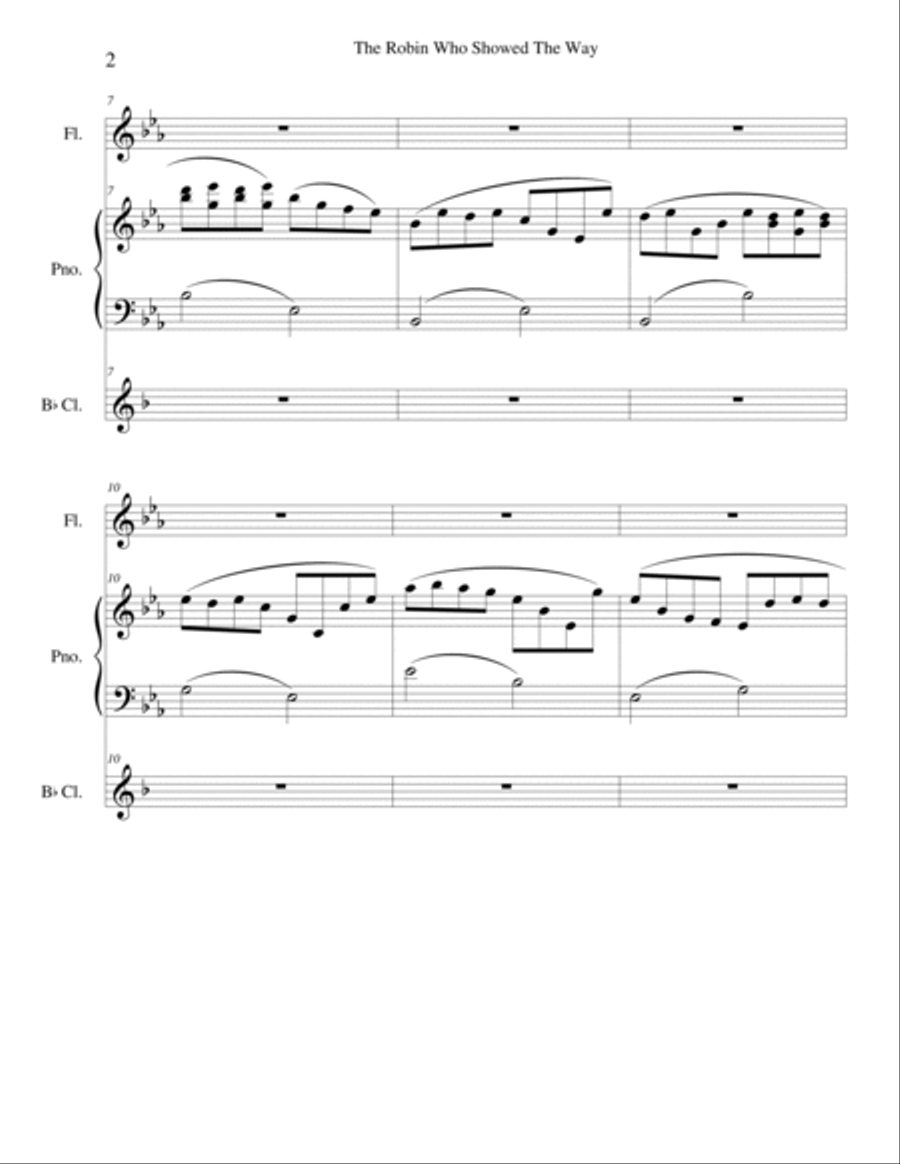 The Robin Who Showed The Way Small Ensemble scores gallery preview page 2