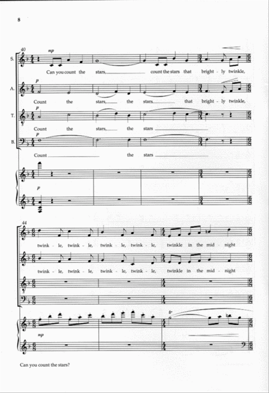 Can you count the stars? 4-Part scores gallery preview page 3