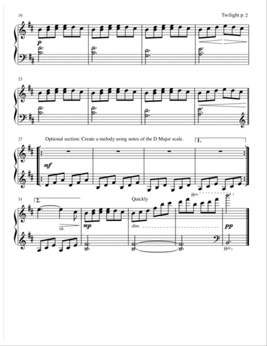 Turning - Autumnal Piano Solos Piano Method scores gallery preview page 6