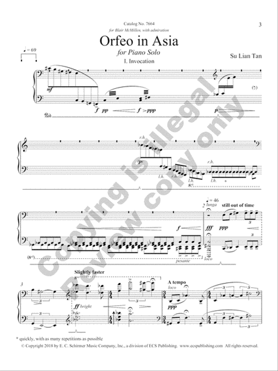 Orfeo in Asia Piano Solo scores gallery preview page 5