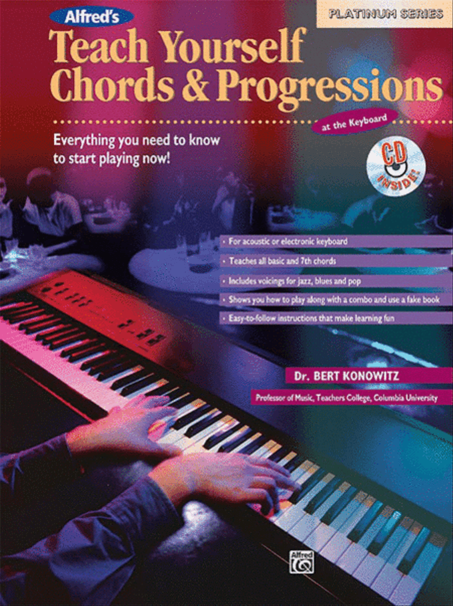 Alfred's Teach Yourself Chords & Progressions at the Keyboard - Book/CD Piano Method scores gallery preview page 1