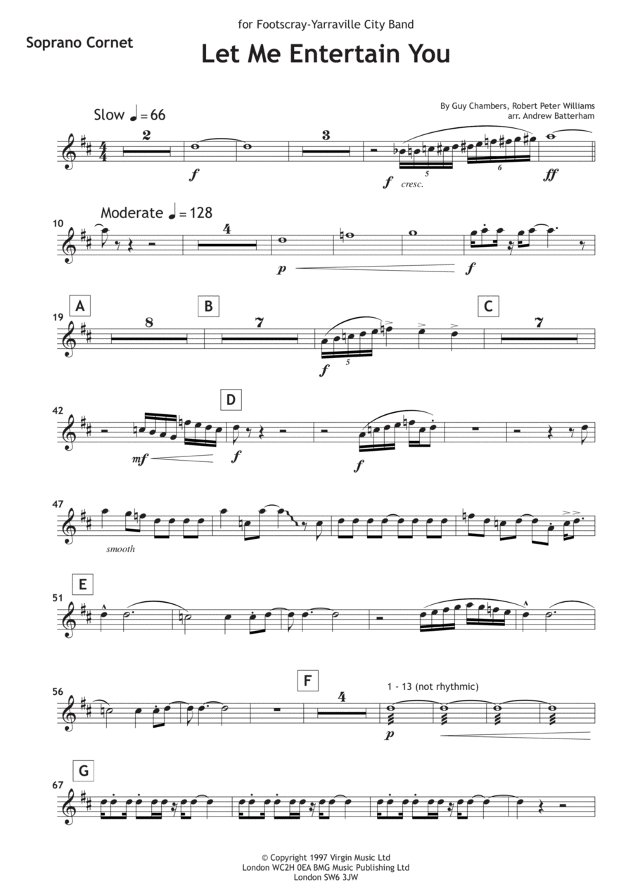 Let Me Entertain You Let Me Entertain You Brass Ensemble scores gallery preview page 1