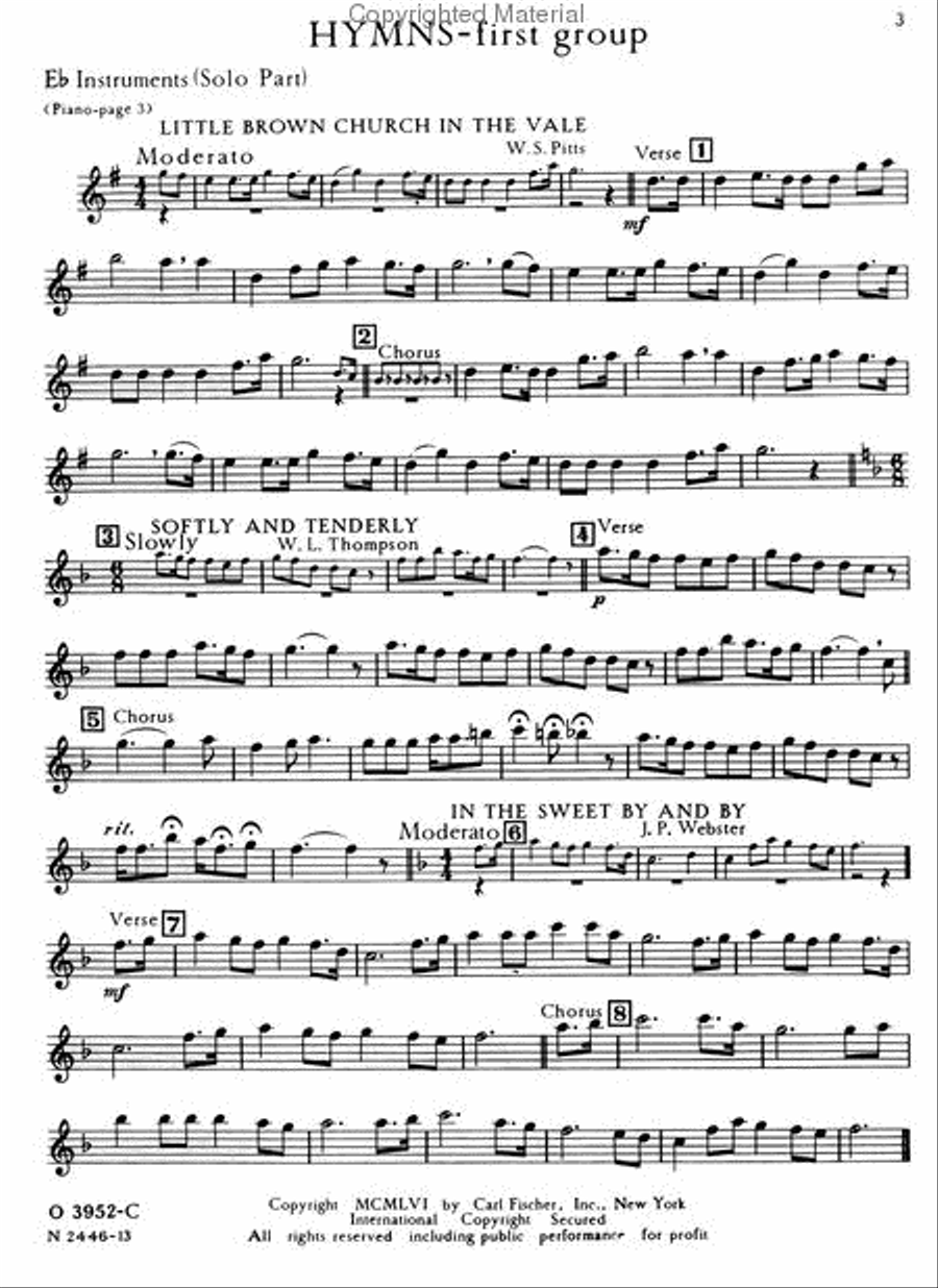 Sacred Music Clarinet scores gallery preview page 2