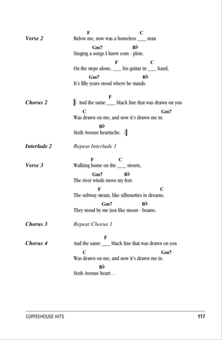6th Avenue Heartache Acoustic Guitar scores gallery preview page 2