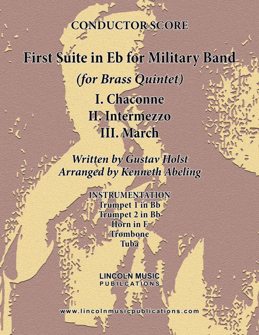 Holst - First Suite for Military Band in Eb (for Brass Quintet) Brass Quintet scores gallery preview page 1