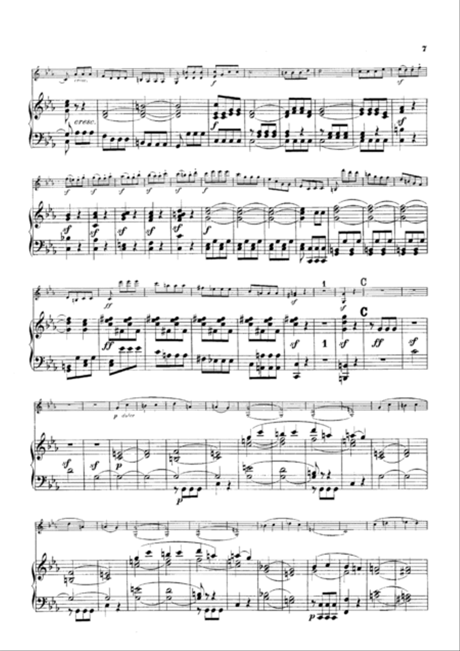 Beethoven Symphony No.5 all mvts, for Violin & Piano, VB001 Violin Solo scores gallery preview page 6