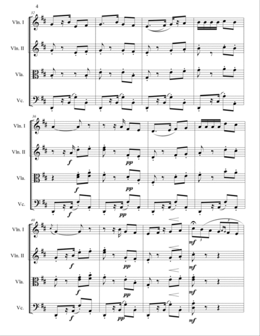 Habanera String Quartet scores gallery preview page 5