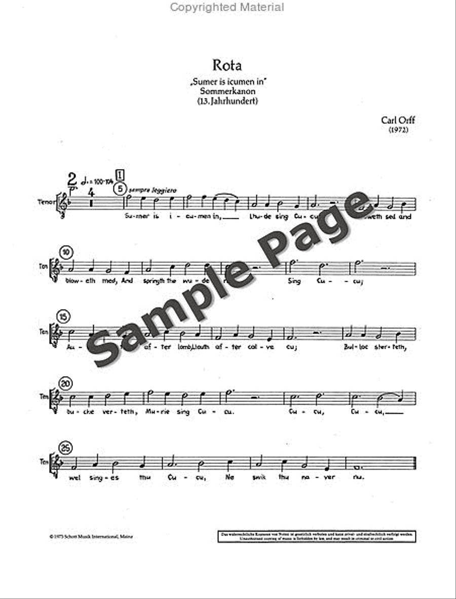 Rota Sumer Is Icumen In Ch. Score Mixed Choir scores gallery preview page 4
