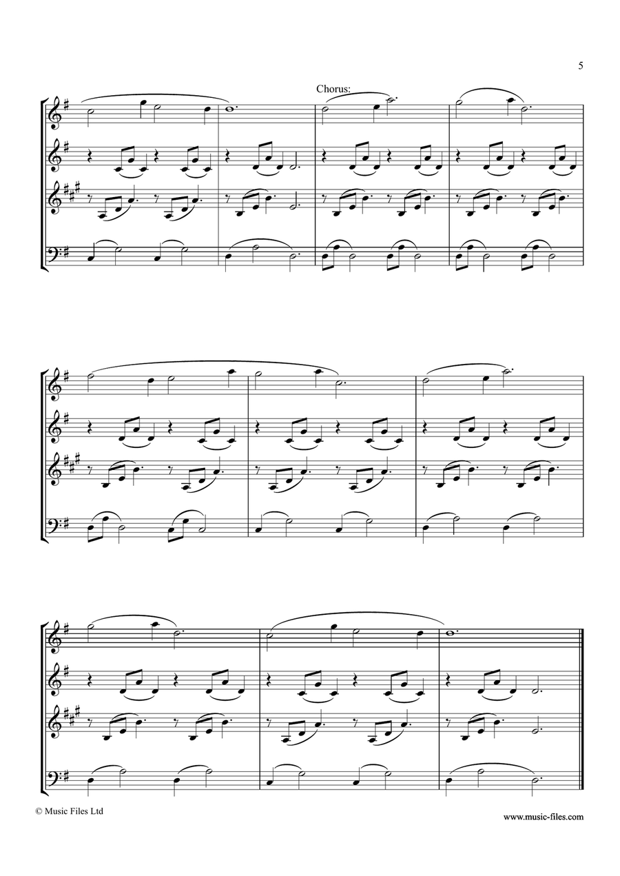 T​a​ladh Chr​i​osda (Christ Child's Lullaby) Woodwind Quartet scores gallery preview page 5