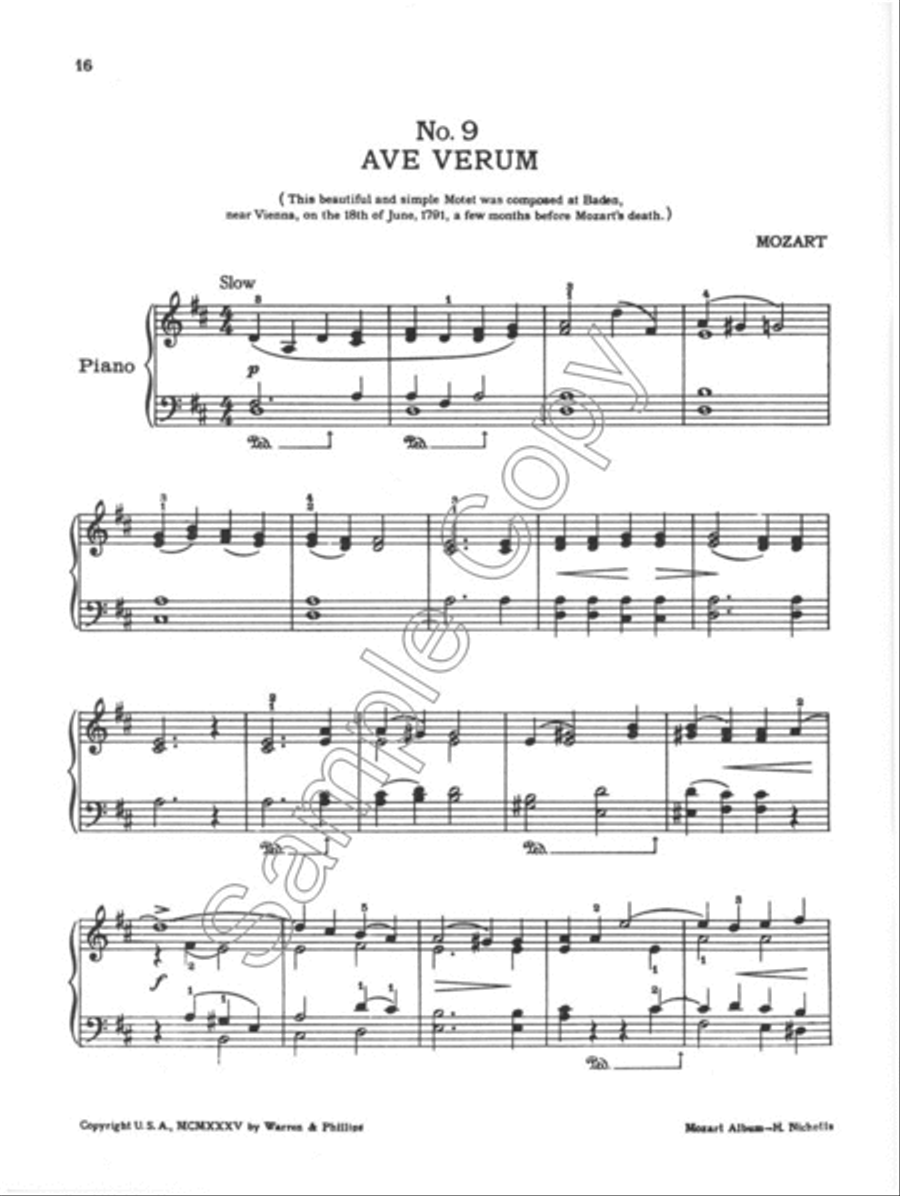 Mozart - Silhouette Series Piano Solo scores gallery preview page 4