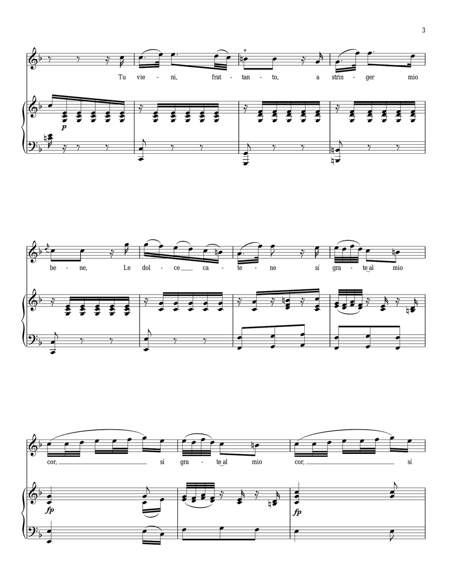 Ridente La Calma, K. 152 Soprano Voice scores gallery preview page 3