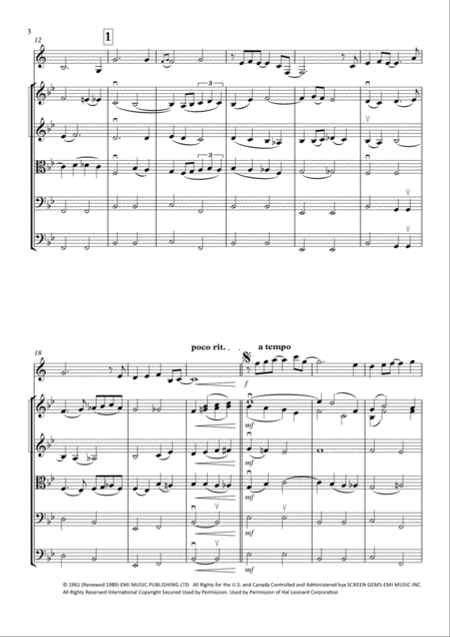 Stranger On The Shore String Orchestra scores gallery preview page 4