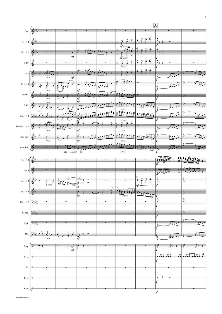 March on a Russian Theme Concert Band scores gallery preview page 4