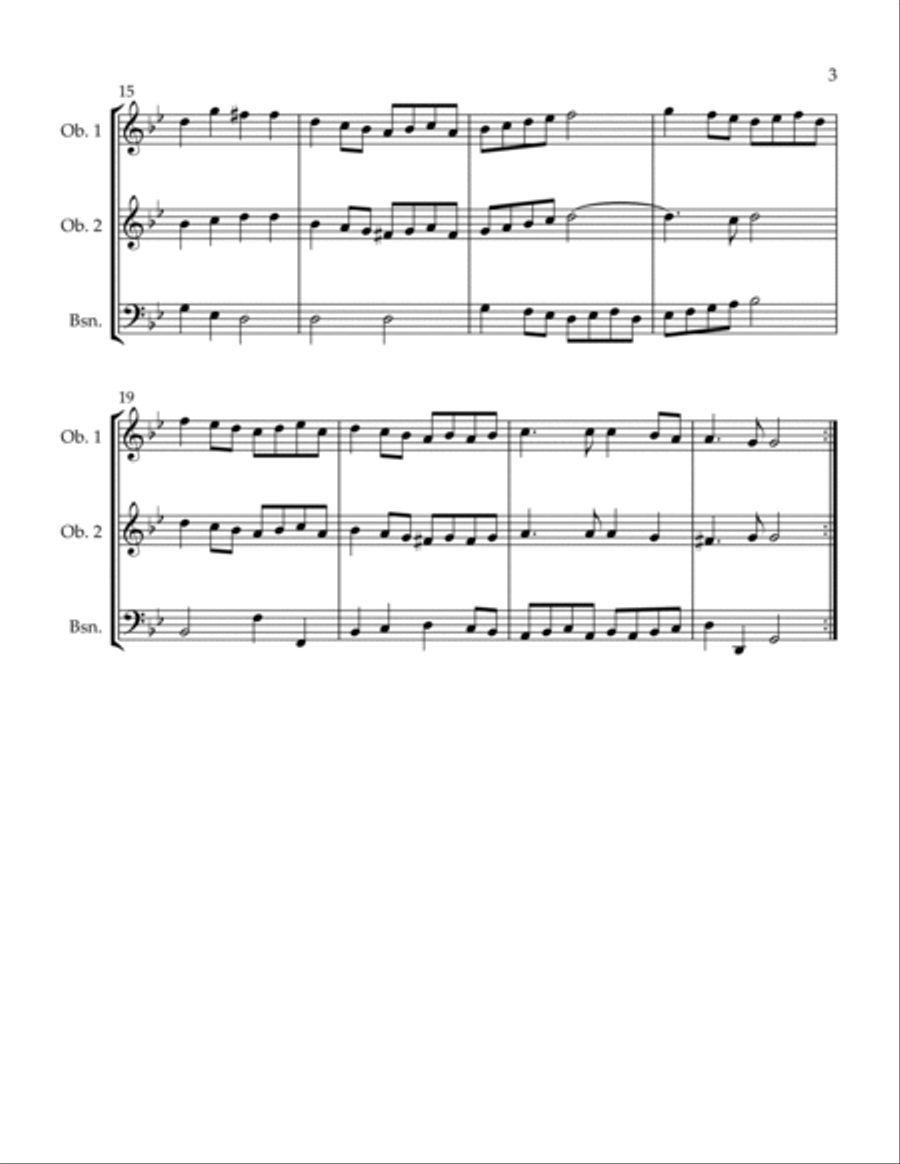 King Arthur Duet Woodwind Trio scores gallery preview page 3