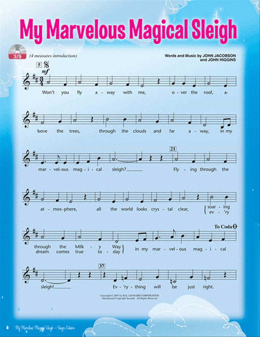 My Marvelous Magical Sleigh Choir scores gallery preview page 5