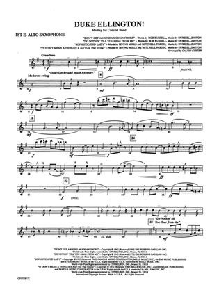 Book cover for Duke Ellington! (Medley for Concert Band): E-flat Alto Saxophone